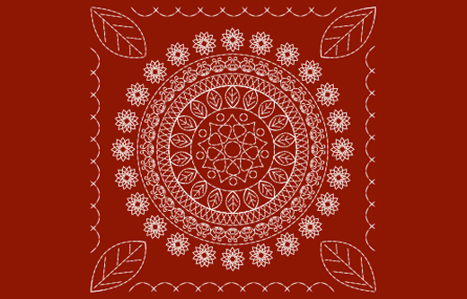 Kantha stitches of West Bengal