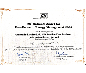 26th National Award for Excellence in Energy Management 2025- Veraval